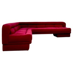 Retro Midcentury L Shaped Sofa