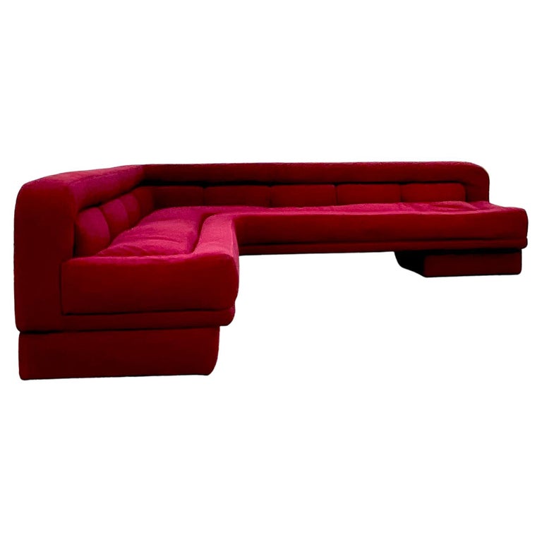 L-shaped sofa, 1970s, offered by Show Pony Palm Beach