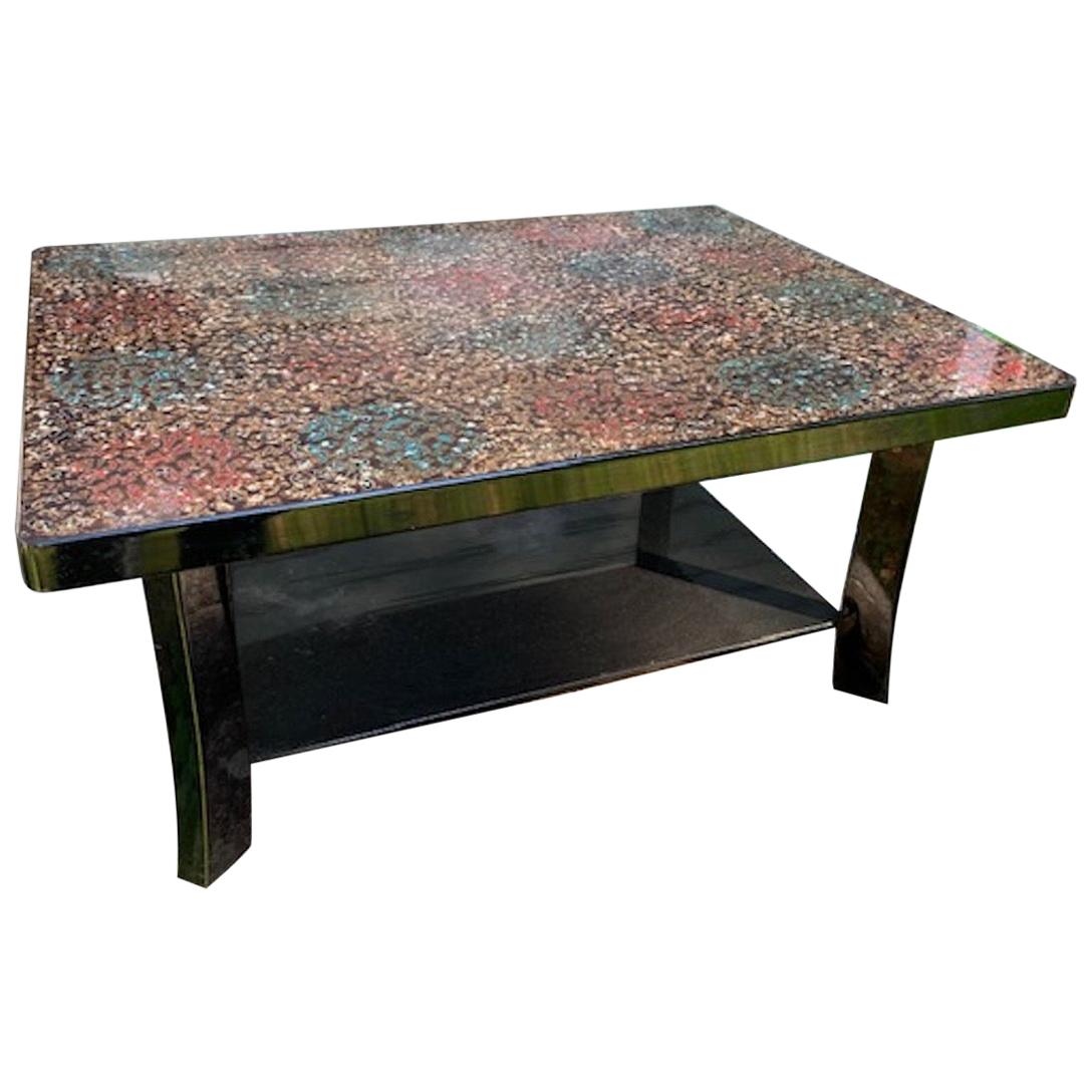 Midcentury Wakasa Lacquered Table For Sale