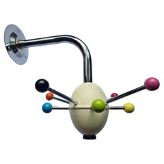 Midcentury Wall Coat Rack Sputnik, Tecno, Italy, 1970s