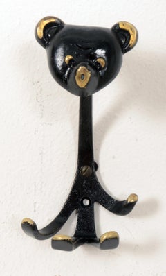 Midcentury Wall Hook "Bear" by Walter Bosse