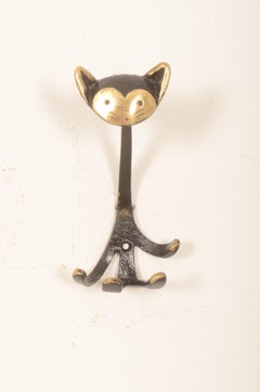 Midcentury Wall Hook "Cat" by Walter Bosse