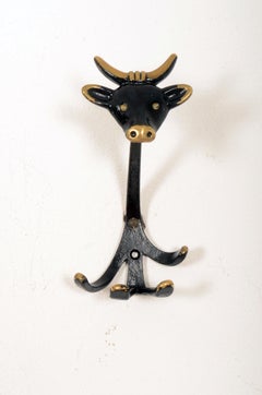 Midcentury Wall Hook "Cow" by Walter Bosse