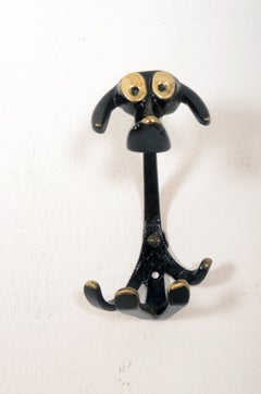 Percha de pared de mediados de siglo "Perro" de Walter Bosse