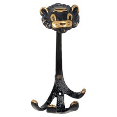 Midcentury Wall Hook "Lion" by Walter Bosse