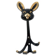 Midcentury Wall Hook "Rabbit" by Walter Bosse
