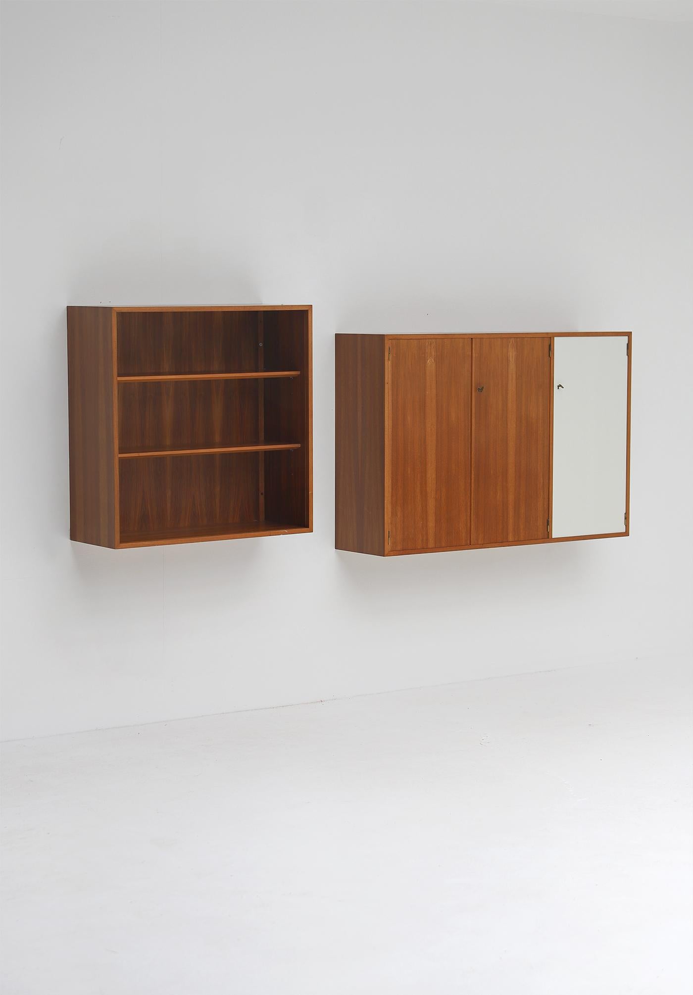 Armario de pared de mediados de siglo de Jos De Mey para Van den Berghe-Pauvers 1960 en venta 6