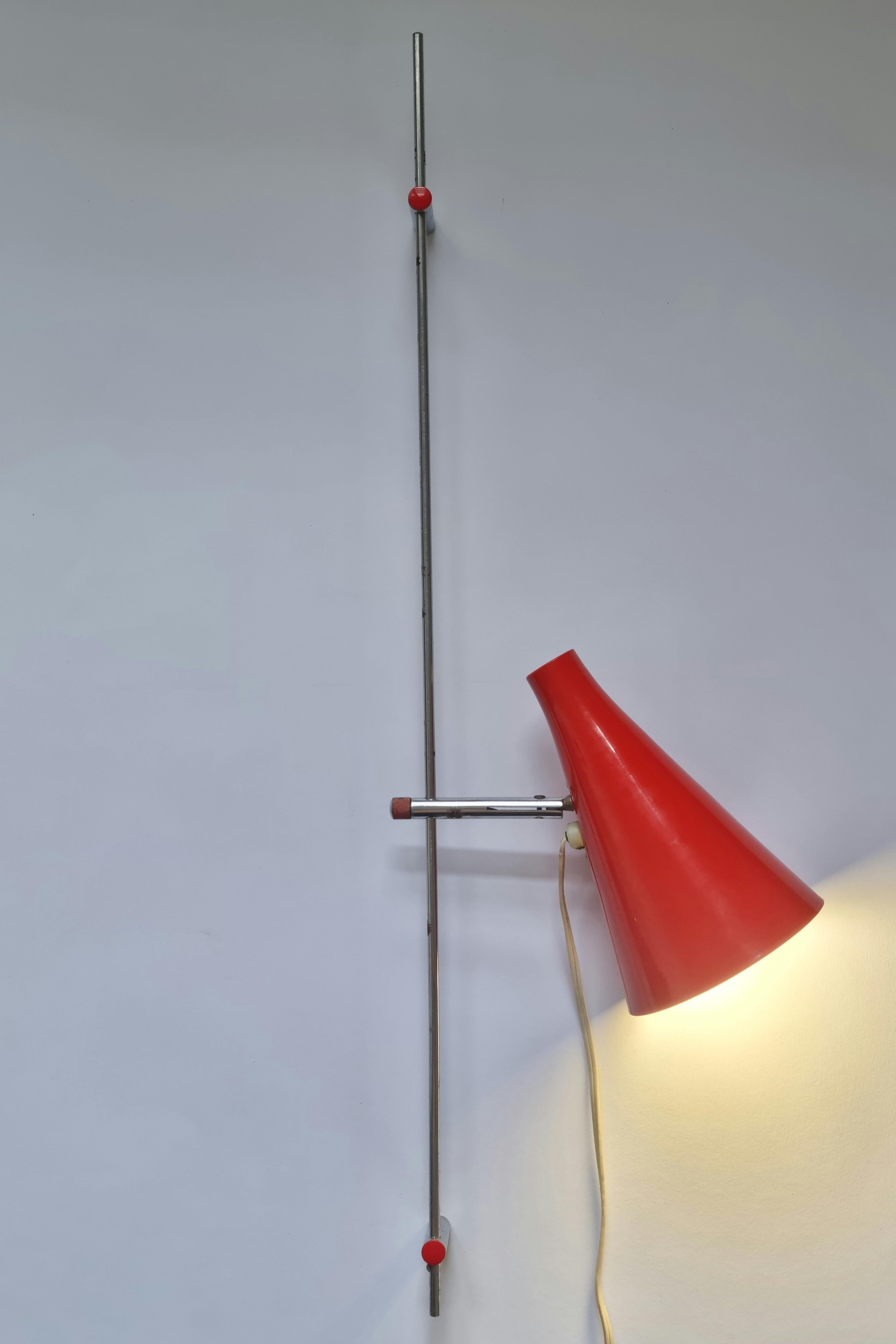 Midcentury Wall Lamp Lidokov, Josef Hurka, 1960s For Sale 2