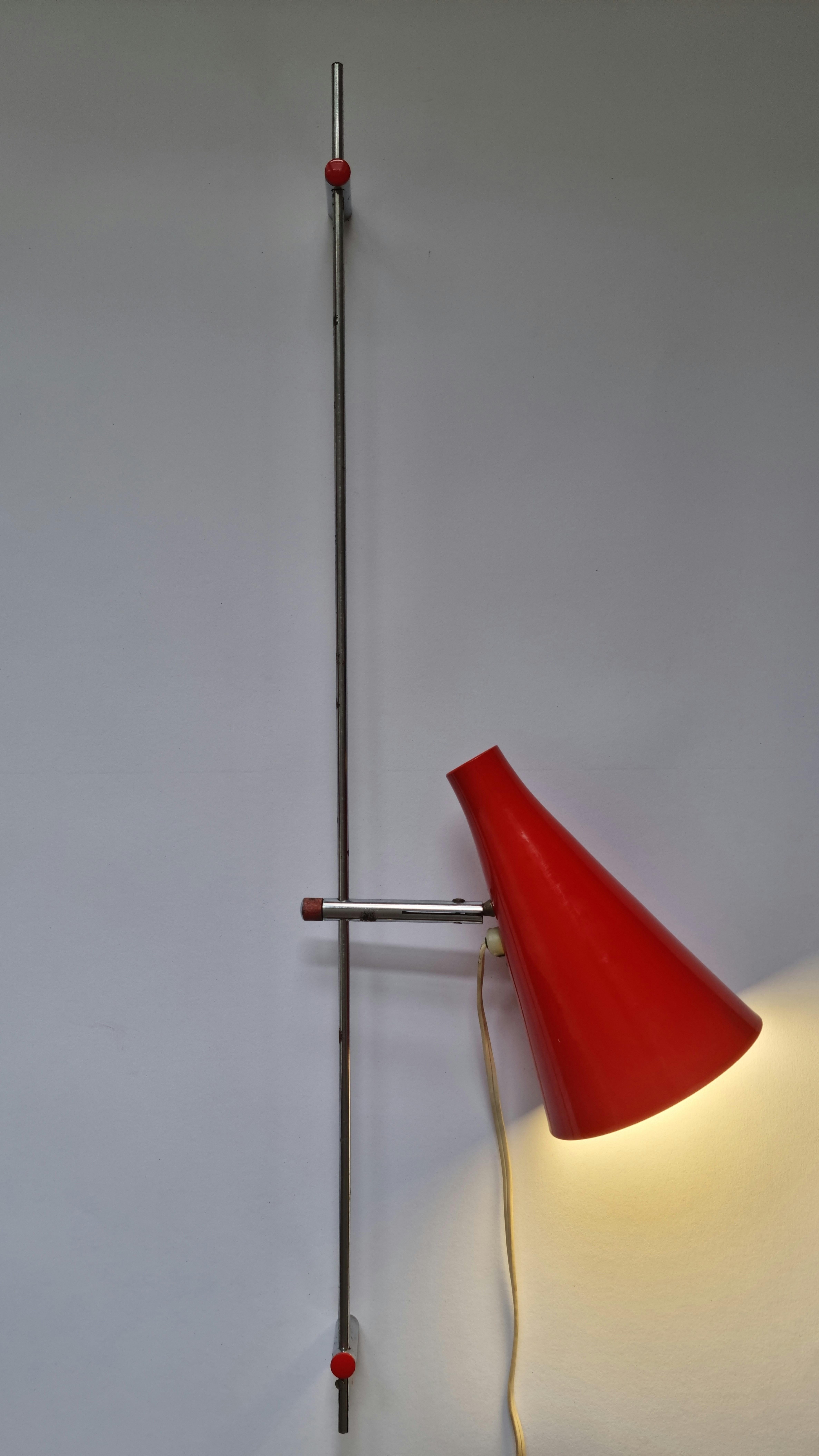 Midcentury Wall Lamp Lidokov, Josef Hurka, 1960s For Sale 5