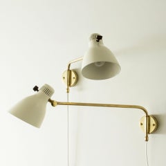 Midcentury Wall Lamps attributed to Hans Bergström for ASEA, Sweden, 1950s