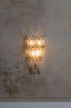 Midcentury wall light model Poliedri attributed to Carlo Scarpa for Venini