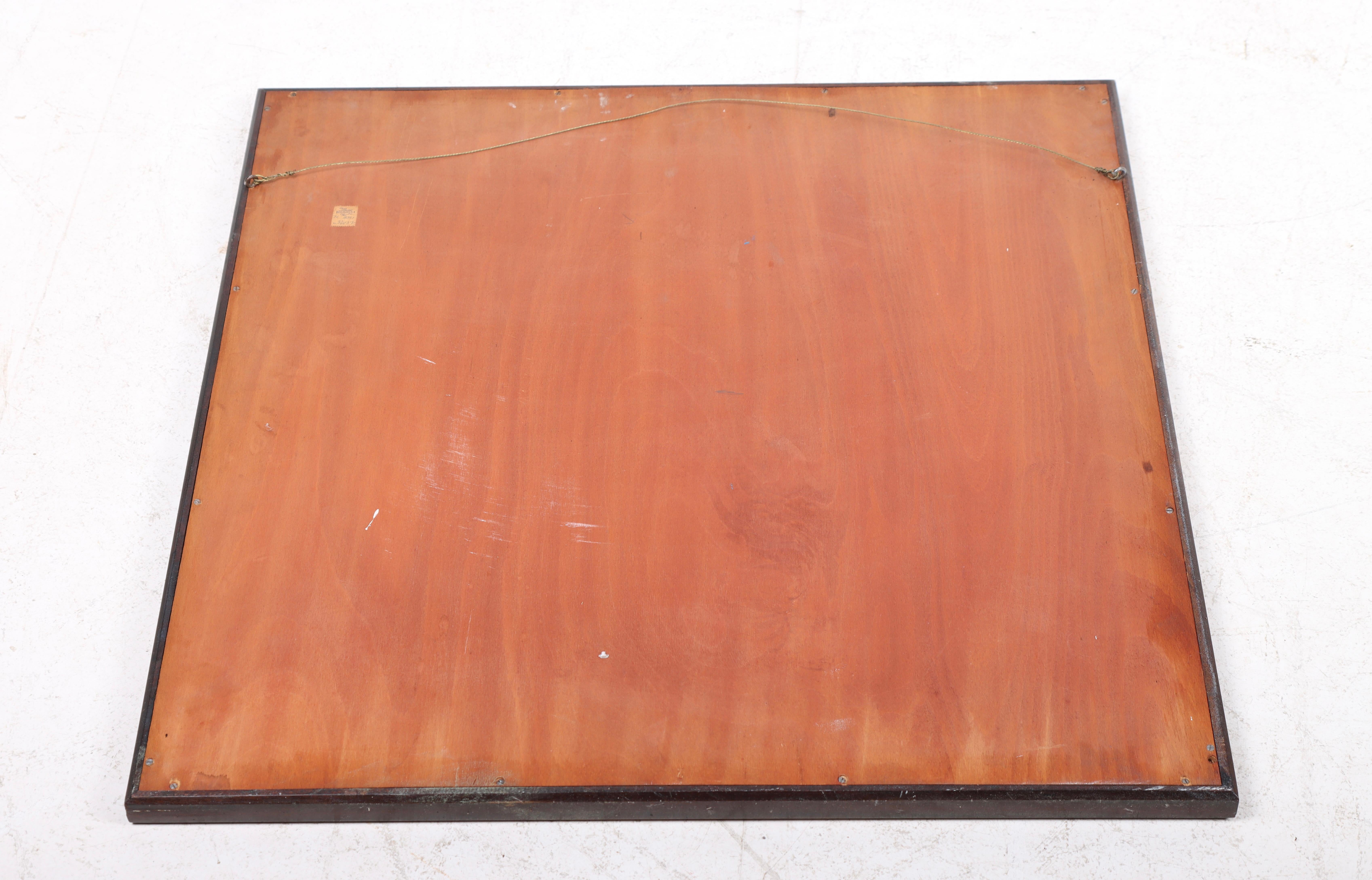 Rosewood Mid-Century Wall Mirror by Frode Holm, Danish Modern, 1960s For Sale