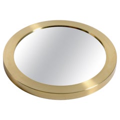 Midcentury Wall Mirror in Brass, Made in Sweden, 1950s