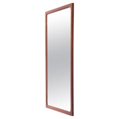 Miroir mural du milieu du siècle en bois de rose par Aksel Kjersgaard, style danois moderne, années 1960