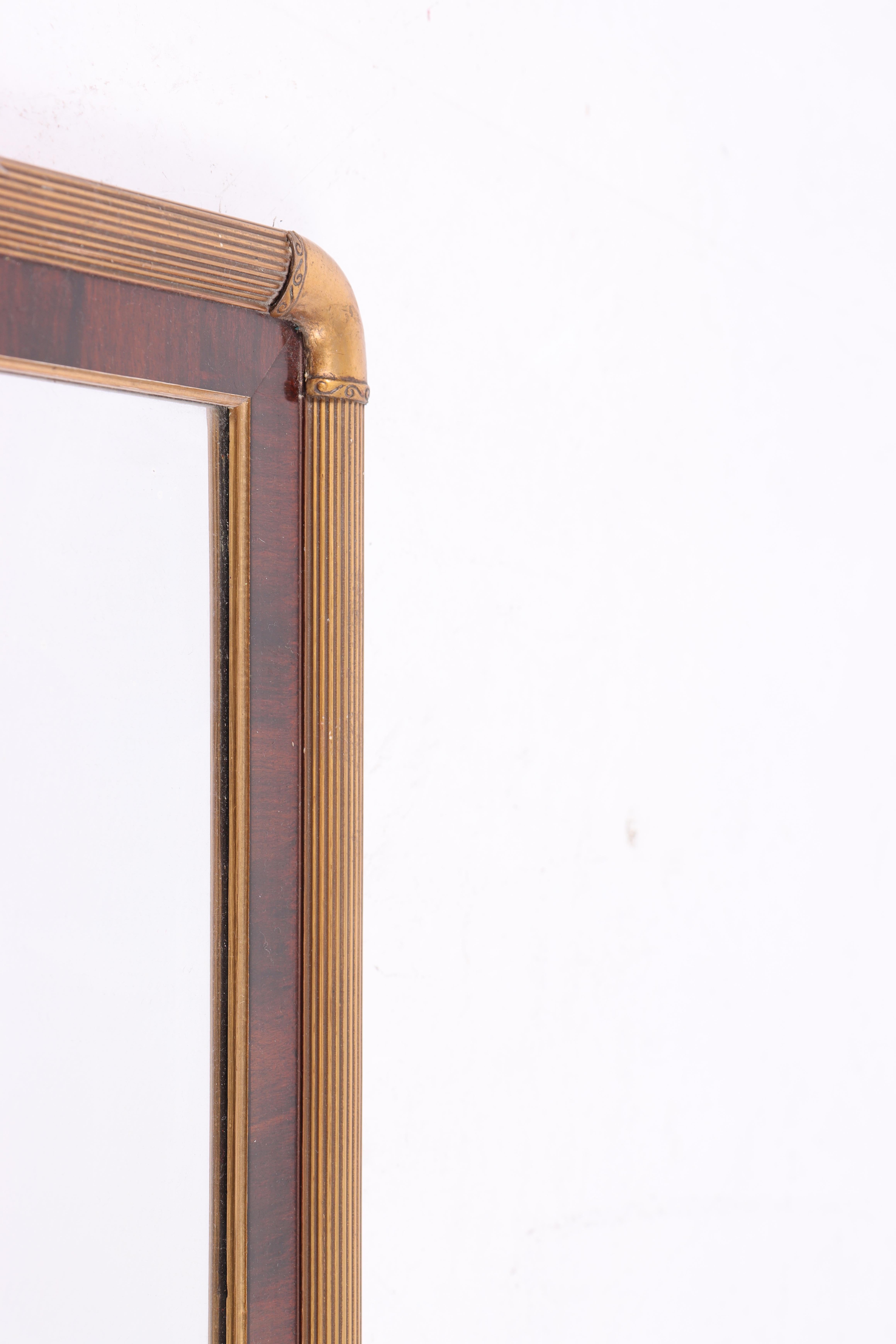 Swedish Midcentury Wall Mirror in Rosewood, Made in Sweden, 1950s For Sale