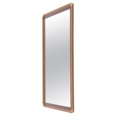 Specchio da parete del Medioevo in legno di palissandro, Made in Sweden, anni '50