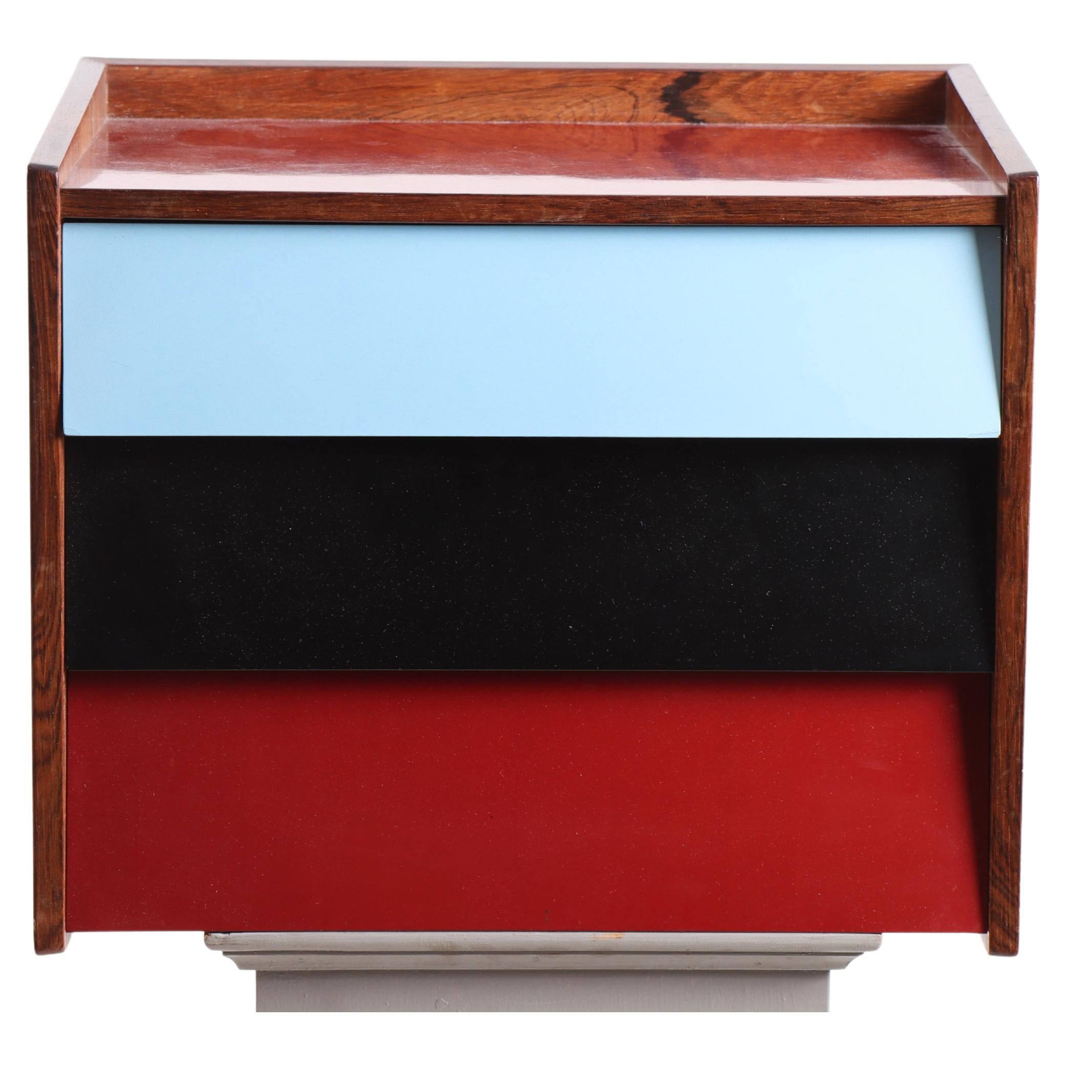 Midcentury Wall Mounted Commode in Rosewood, Danish Design, 1960s