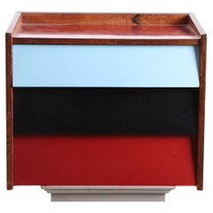 Retro Midcentury Wall Mounted Commode in Rosewood, Danish Design, 1960s