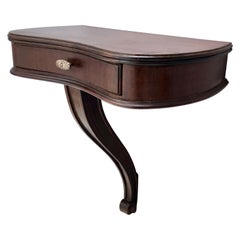 Midcentury Wall-Mounted Console Table in the Style of Guglielmo Ulrich, Italy