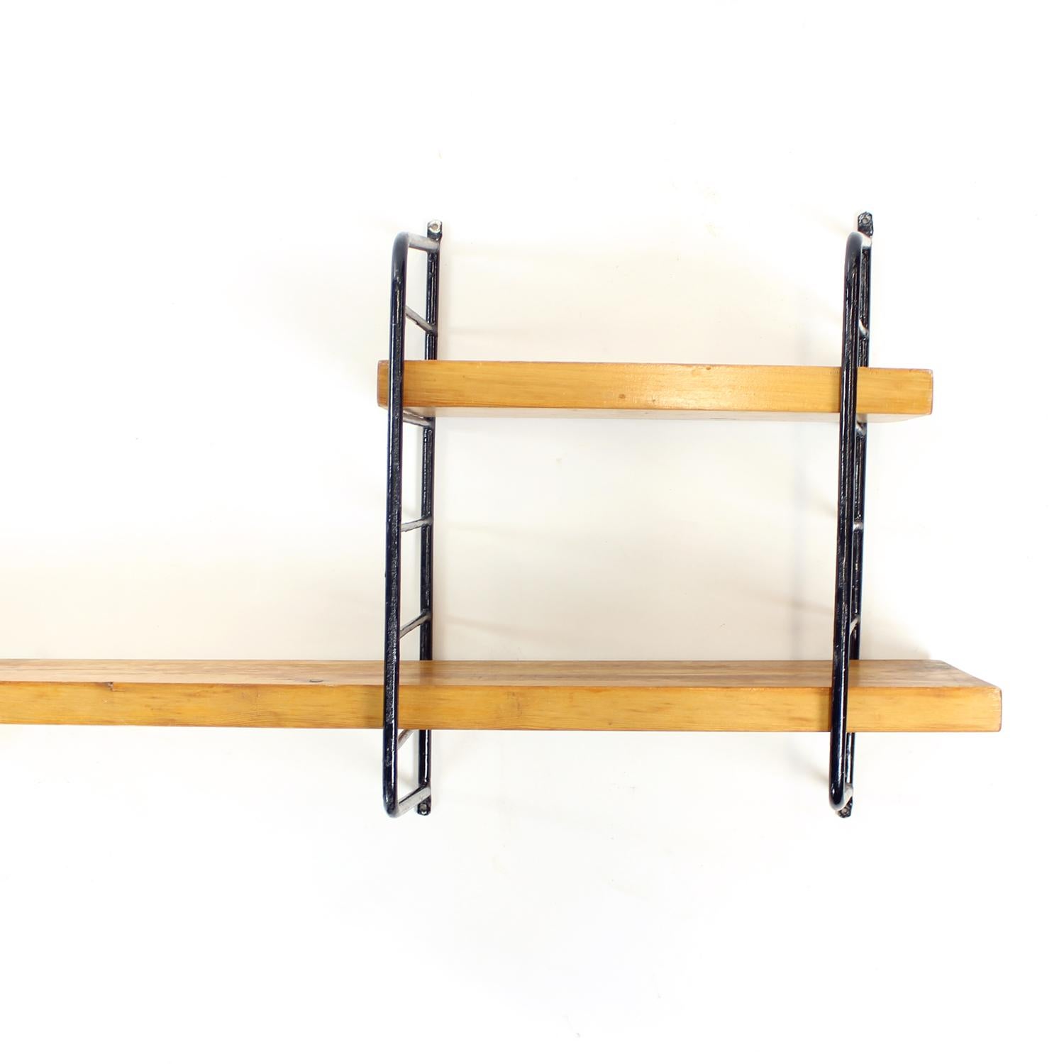 Midcentury Wall Mounted Shelf System, Czechoslovakia 1960s In Good Condition For Sale In Zohor, SK
