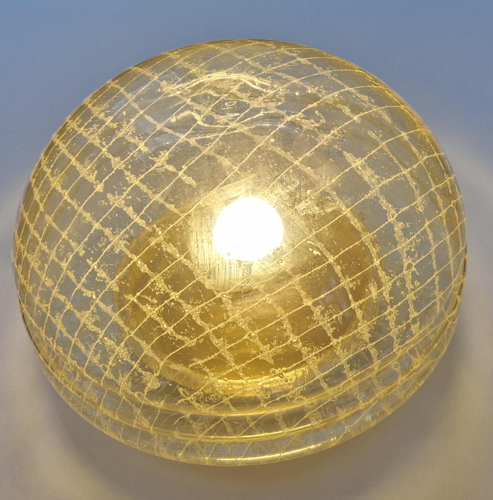 Mid-20th Century Midcentury Wall or Ceiling Brass Lamp, Flush Mount, Germany, 1960s