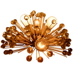 Midcentury Wall or Ceiling Lamp Emil Stejnar for Rupert Nikoll, Dandelion, 1955