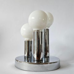 Applique ou plafonnier du milieu du siècle, affleurant, Sölken Leuchten, années 1970