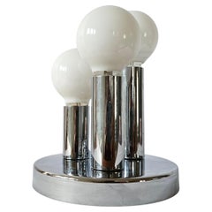 Midcentury Wall or Ceiling Lamp, Flush Mount, Sölken Leuchten, 1970s