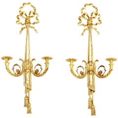 Large Wall Sconces Louis XVI , 20th Century (Pair)