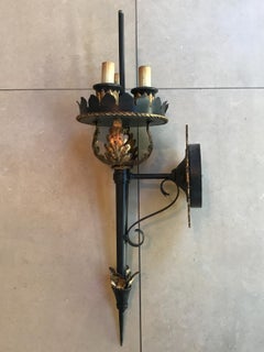 Midcentury Wall Sconces, Set of Three