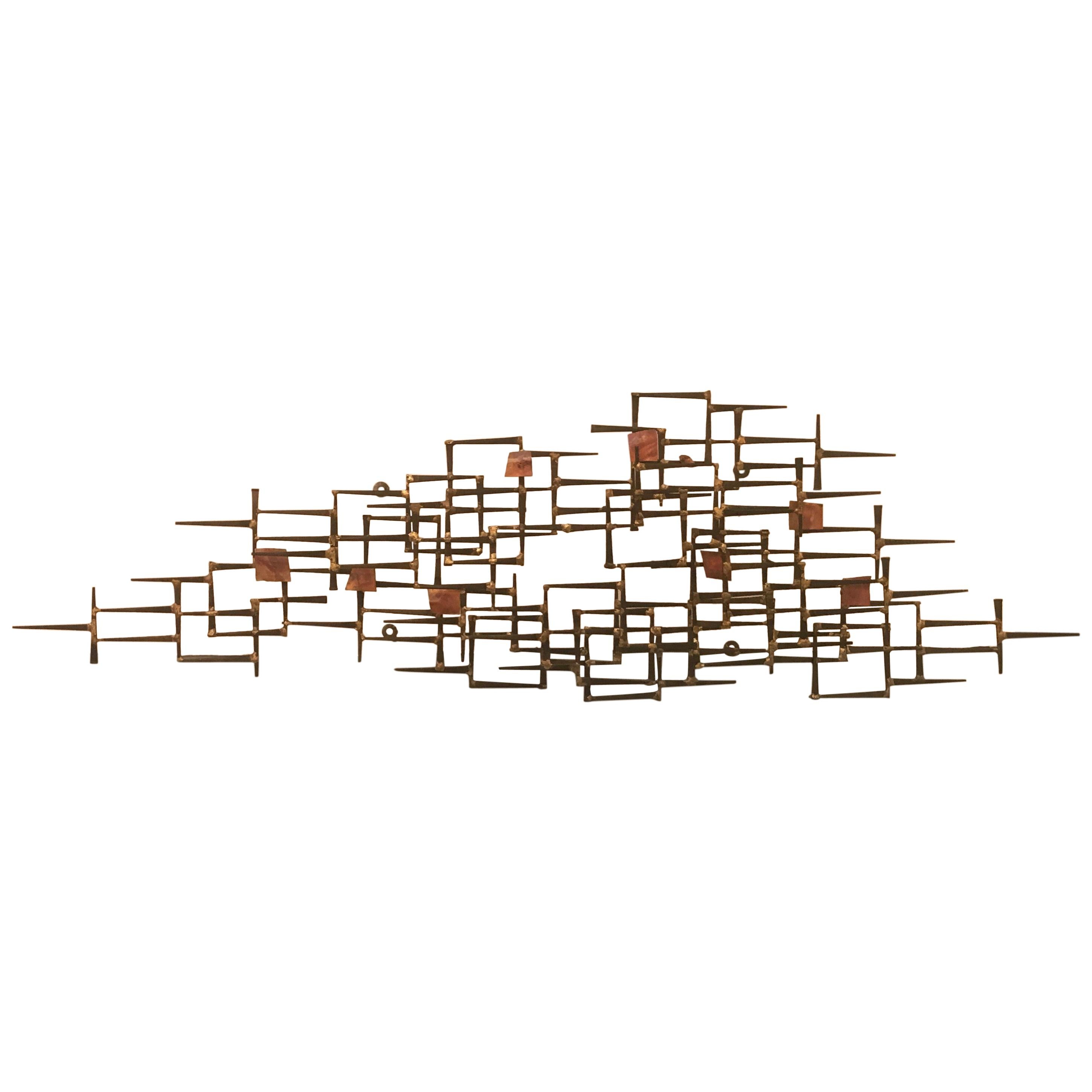 Midcentury Wall Sculpture by Willem Degroot