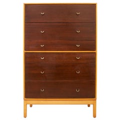 Midcentury Walnut and Teak Chest of Drawers from Stag Furniture, 1960s