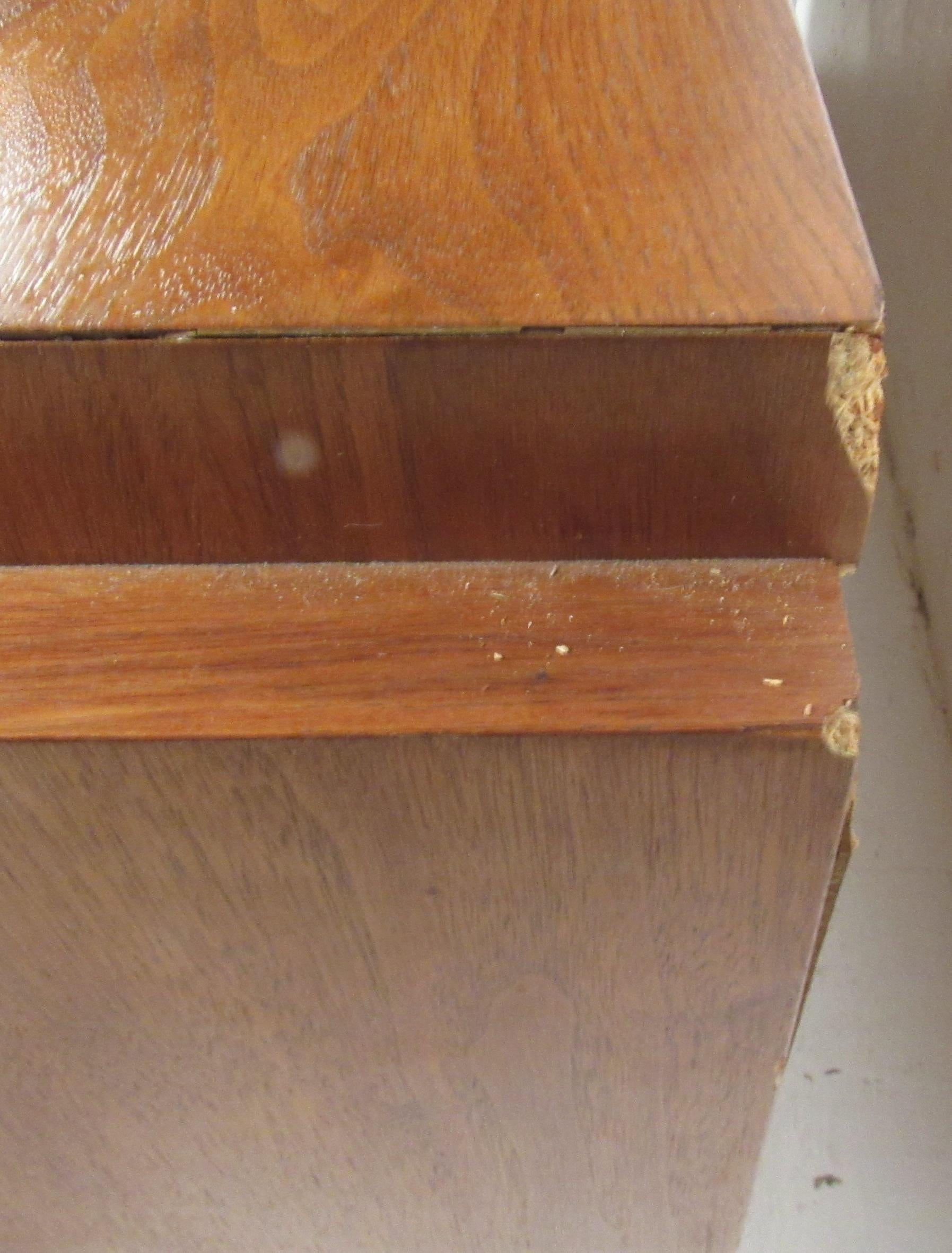 Midcentury Walnut Brutalist Bedroom Suite 8