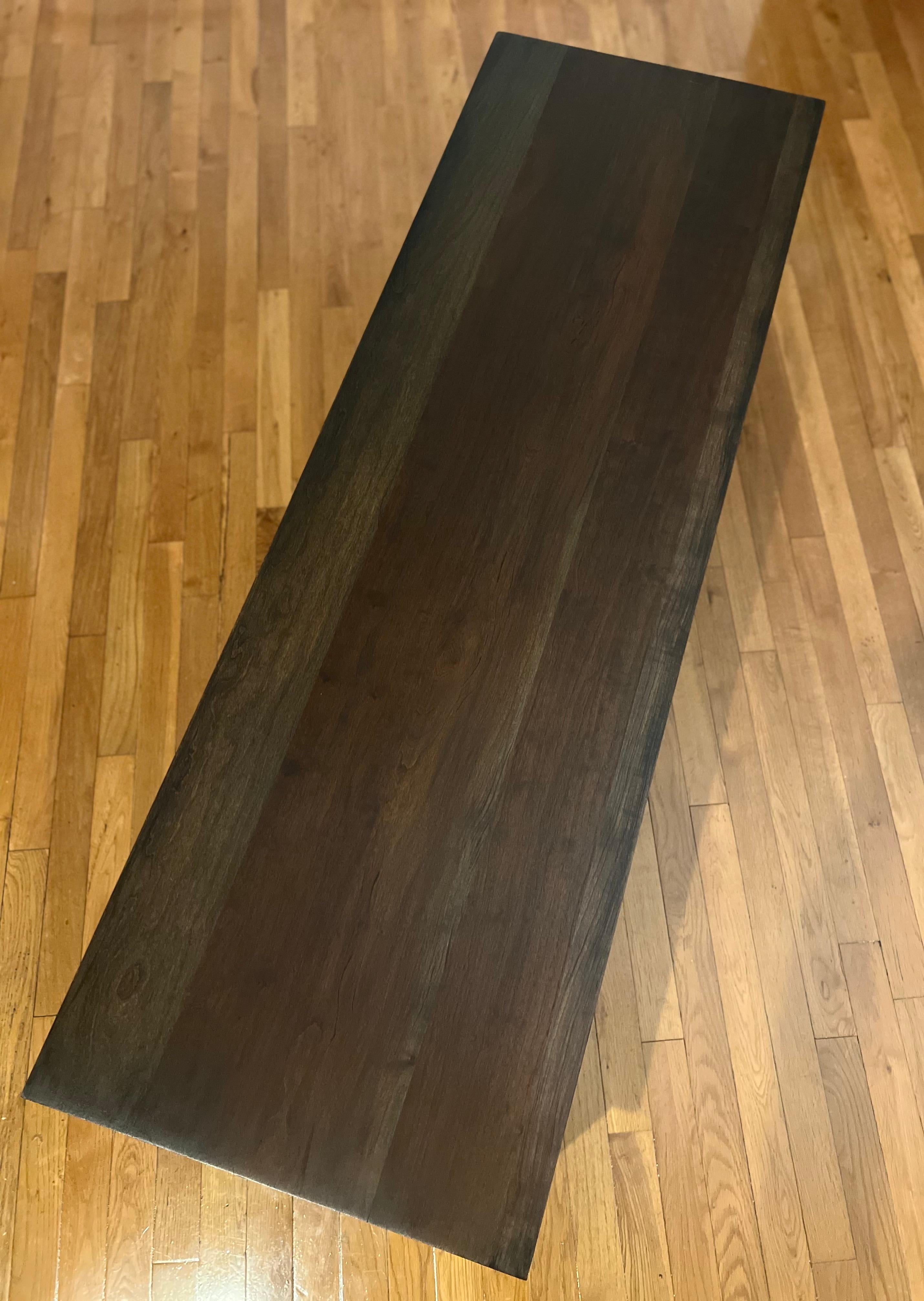 Midcentury Scandinavian Walnut Coffee Table, Refinished For Sale 1