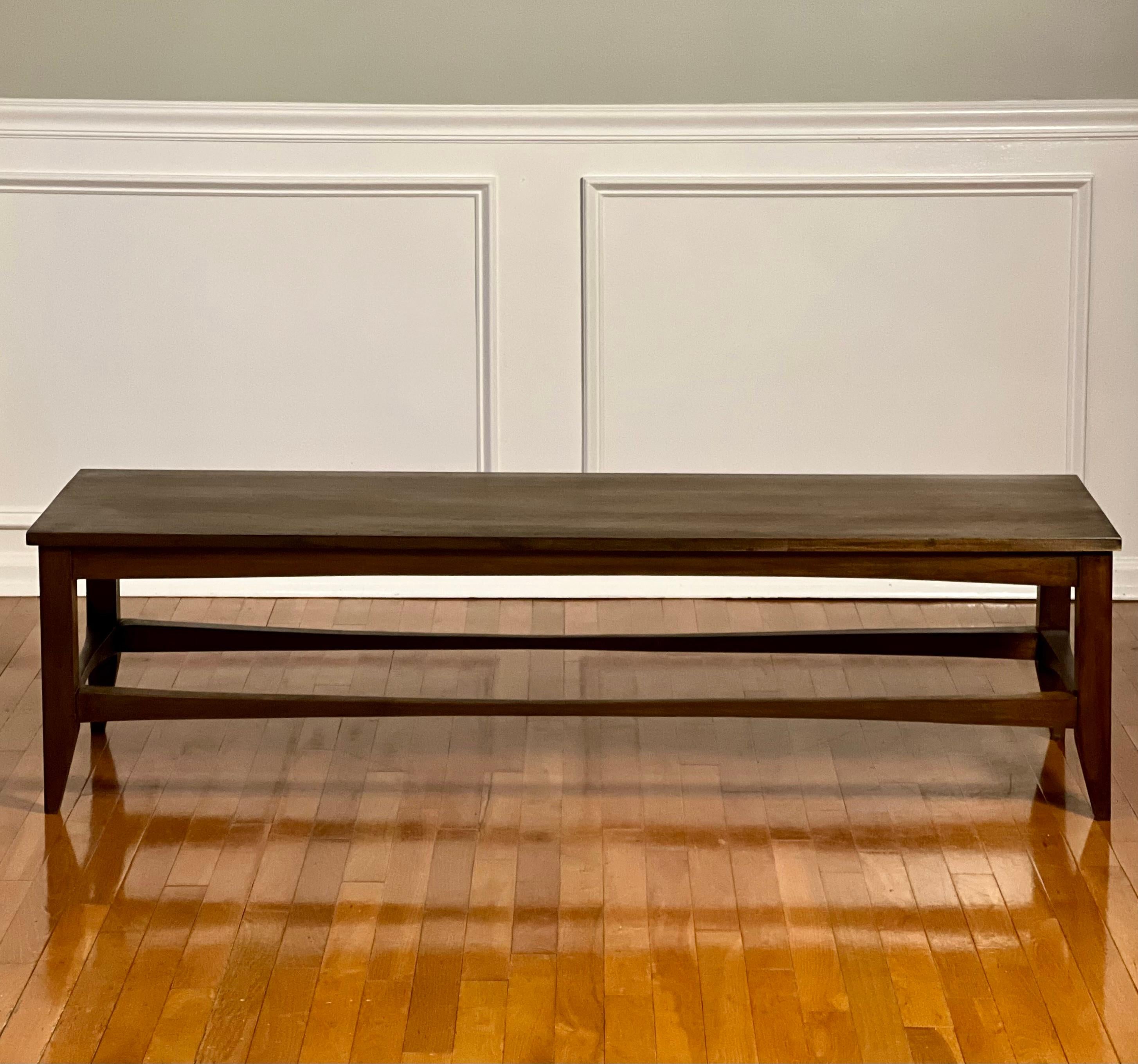 Midcentury Scandinavian Walnut Coffee Table, Refinished For Sale 2