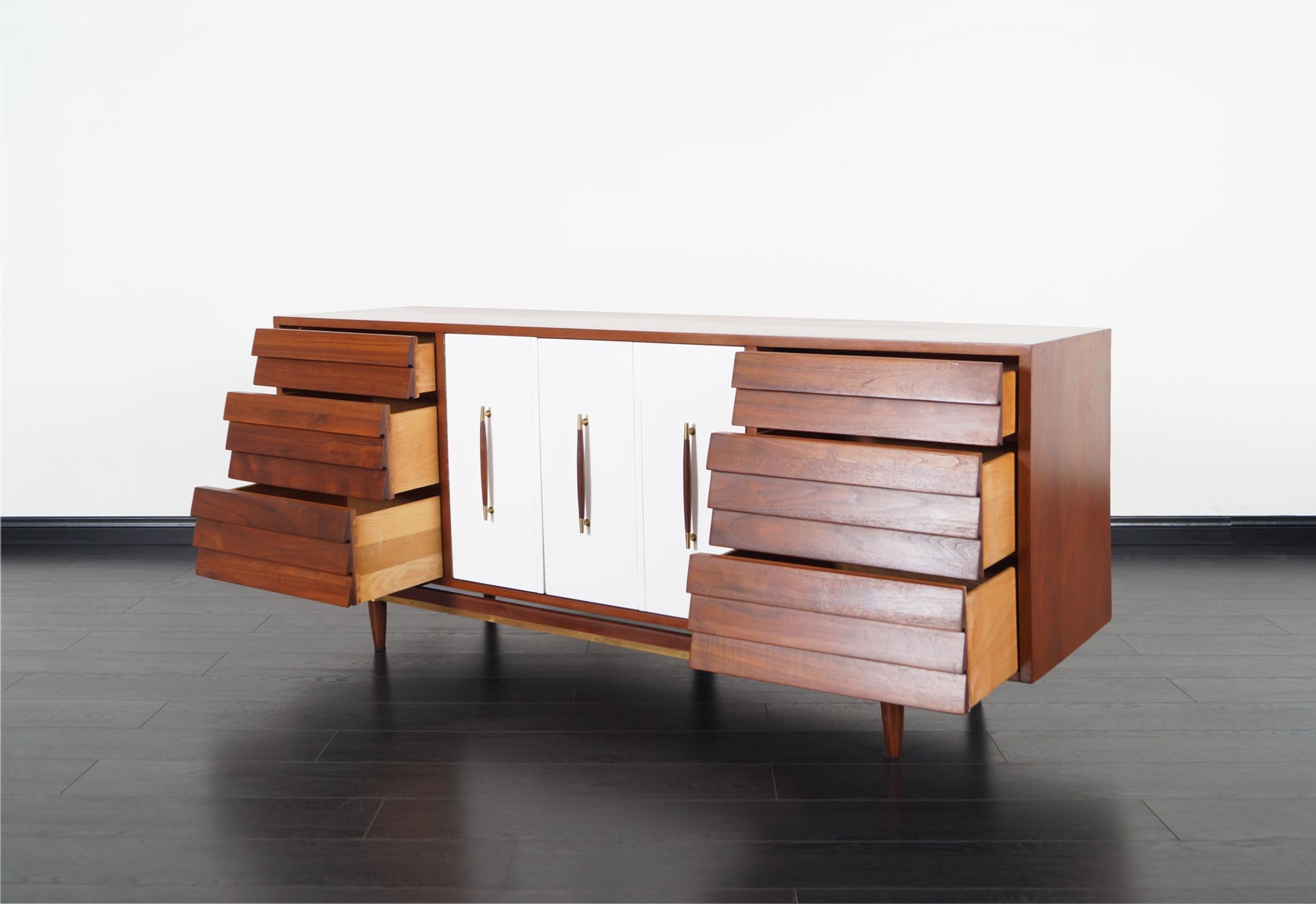 Mid-Century Modern Midcentury Walnut Credenza by Merton Gershun