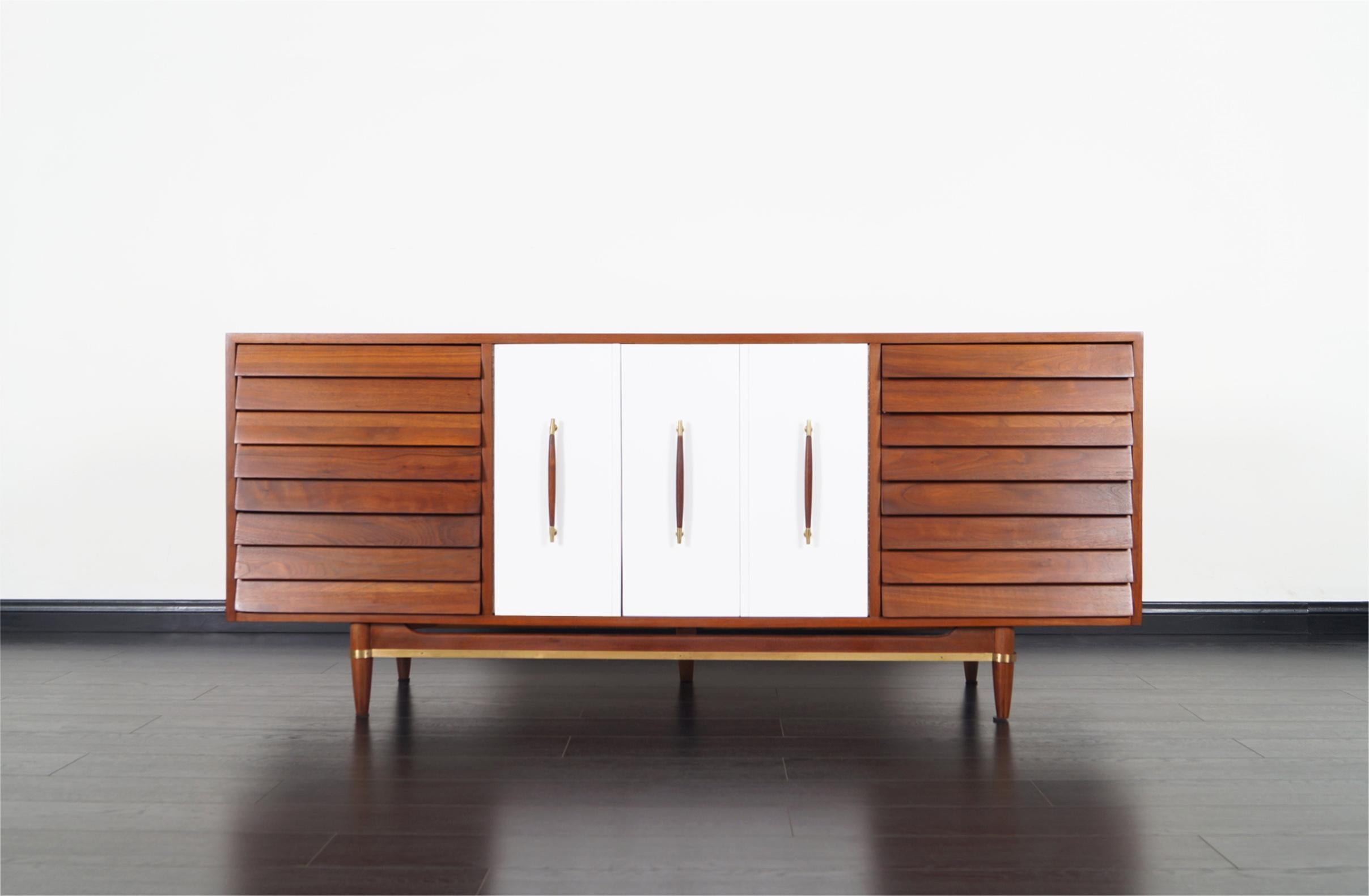 Mid-20th Century Midcentury Walnut Credenza by Merton Gershun