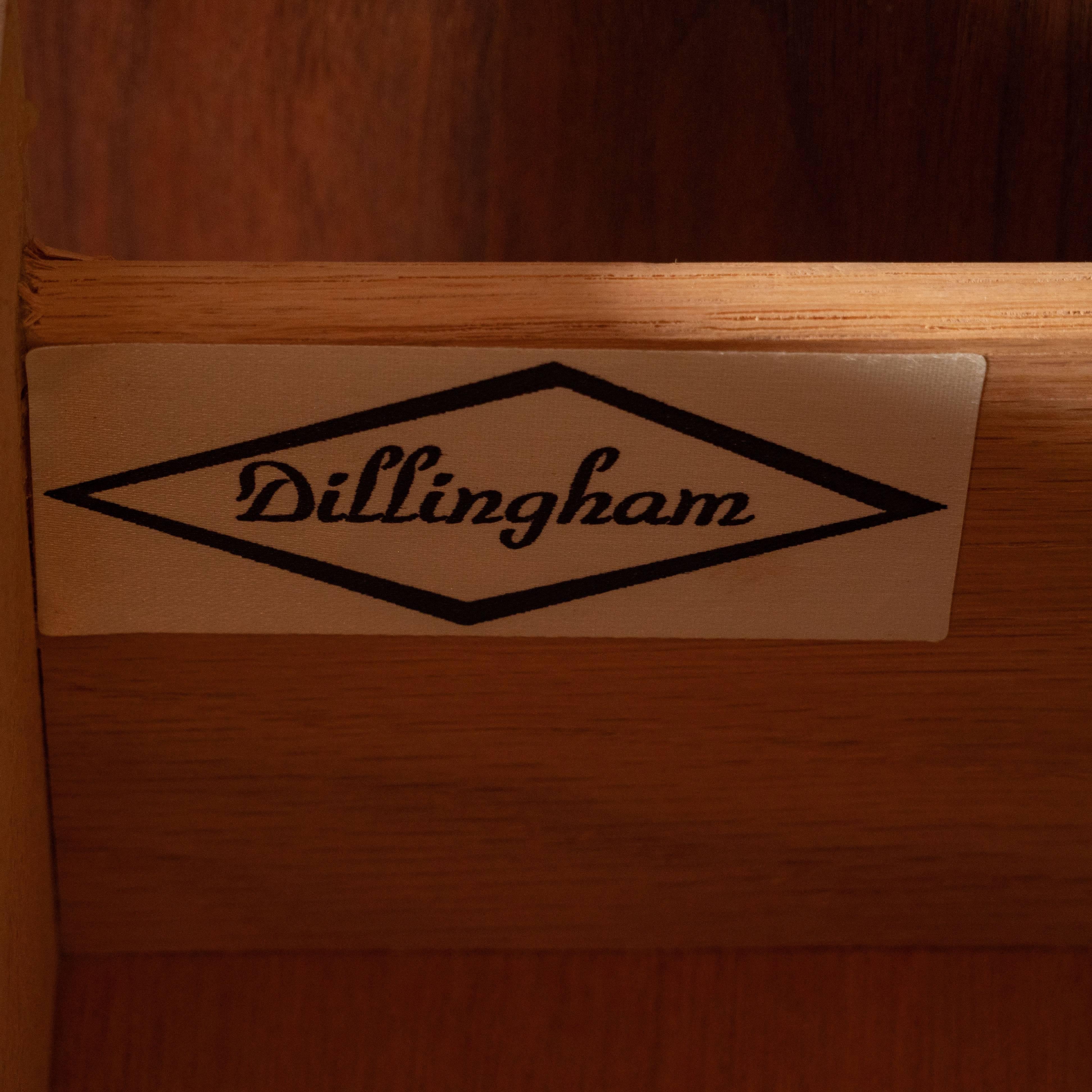 Midcentury Walnut Credenza Sideboard by Merton Gershun for Dillingham 1