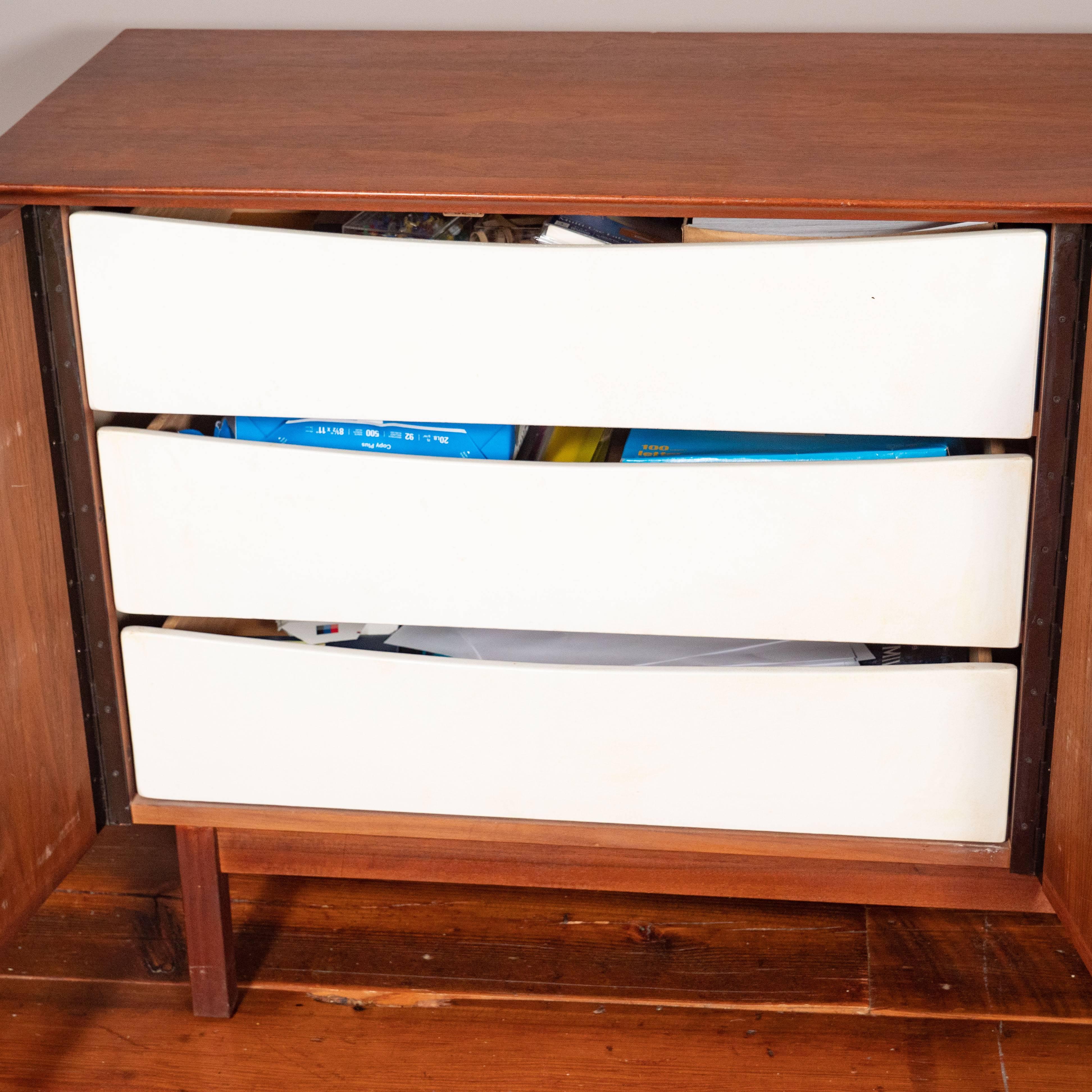 Midcentury Walnut Credenza Sideboard by Merton Gershun for Dillingham 2