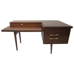 Midcentury Walnut Desk in the style of Stow Davis- Lehigh