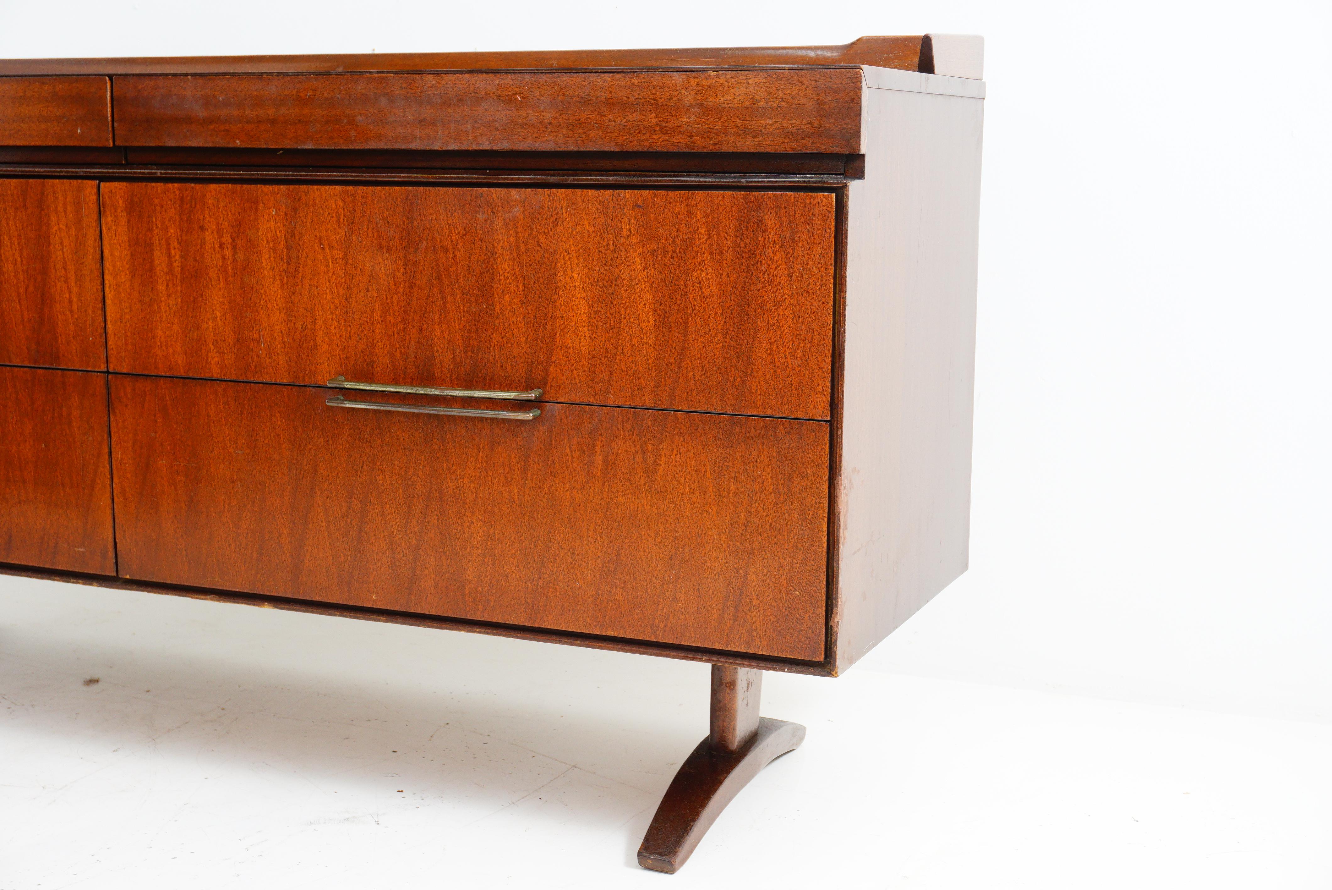 Mid-Century Modern Midcentury Walnut Dresser, 1970s