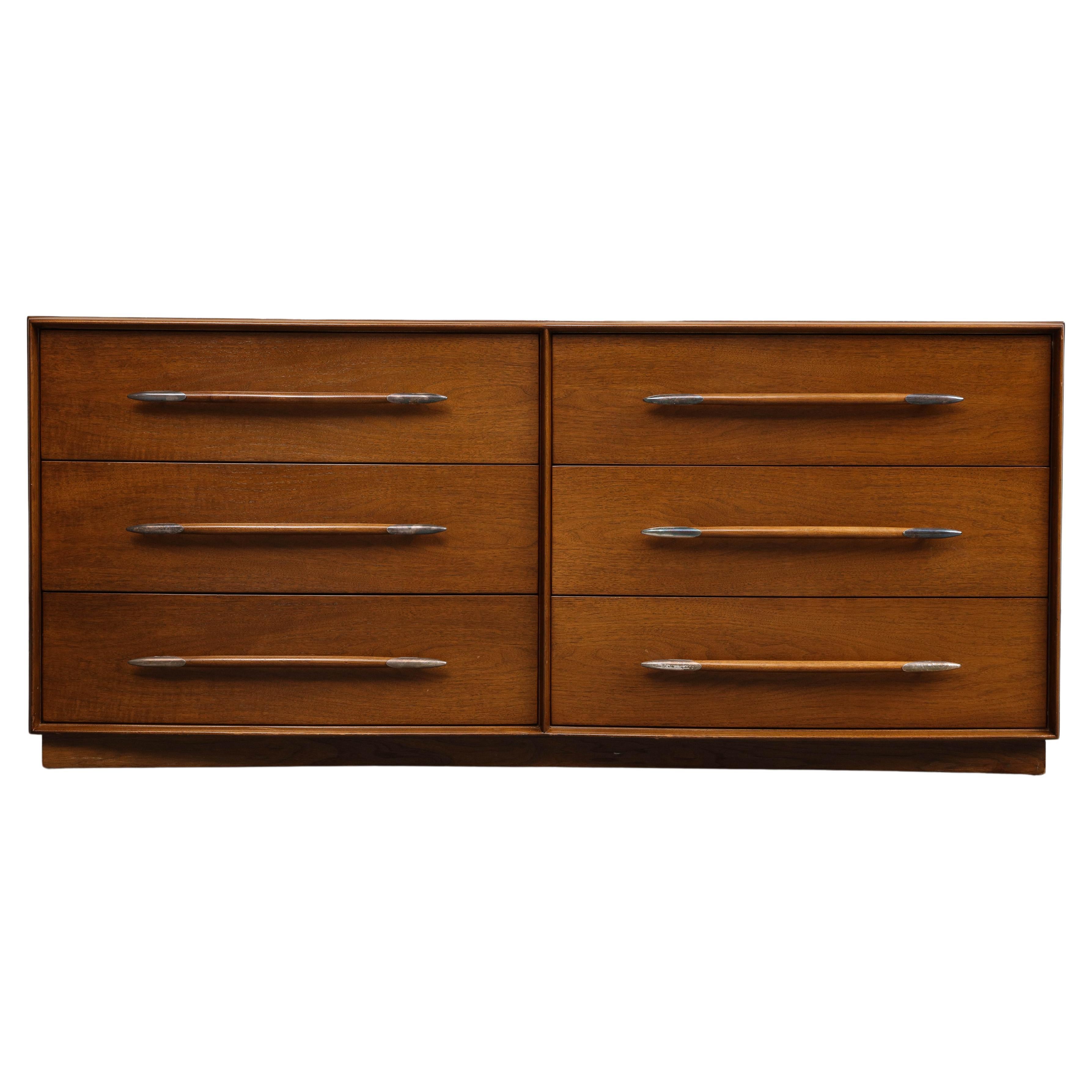 Midcentury Walnut Dresser, by T.H. Robsjohn-Gibbings for Widdicomb