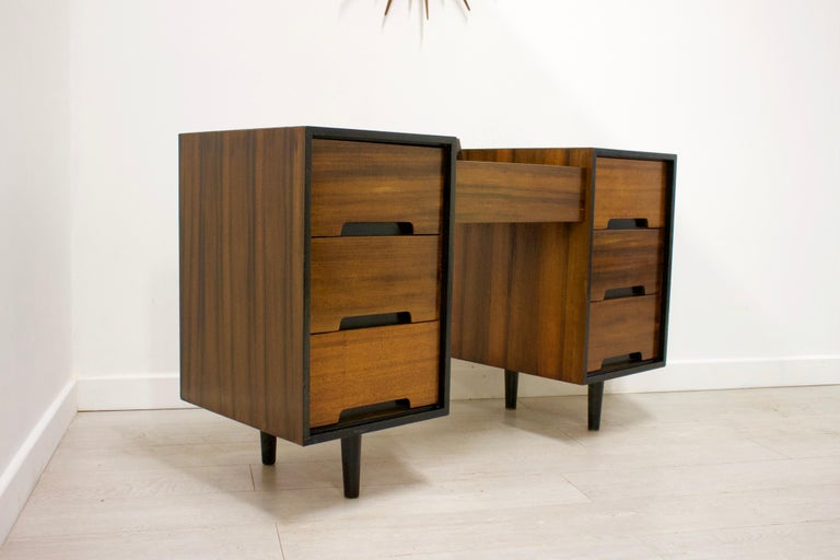 Mid-Century Modern Midcentury Walnut Dressing Table from Stag Furniture, 1960s For Sale
