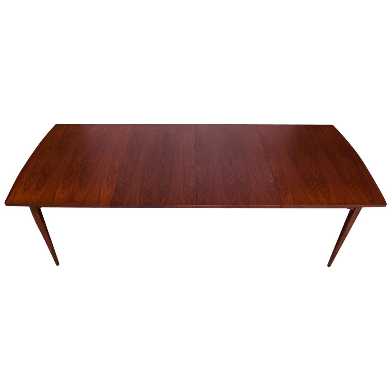 Midcentury Walnut Extension Dining Table by Kipp Stewart for Drexel Declaration