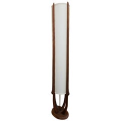 Vintage Midcentury Walnut Floor Lamp by Modeline Lamp Co.