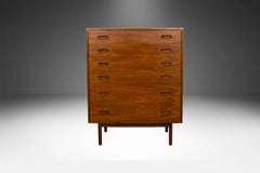 Midcentury Walnut Jack Cartwright for Founders Highboy Tall Dresser Refinished