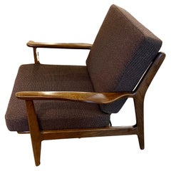 Mid-Century Walnut Lounge Arm Chair by Viko Baumritter for Baumritter