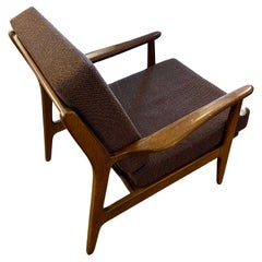 Mid-Century Walnut Lounge Arm Chair by Viko Baumritter for Baumritter
