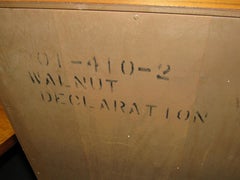 Midcentury Walnut Low and Long Chest of Drawers by Kipp Stewart for Drexel