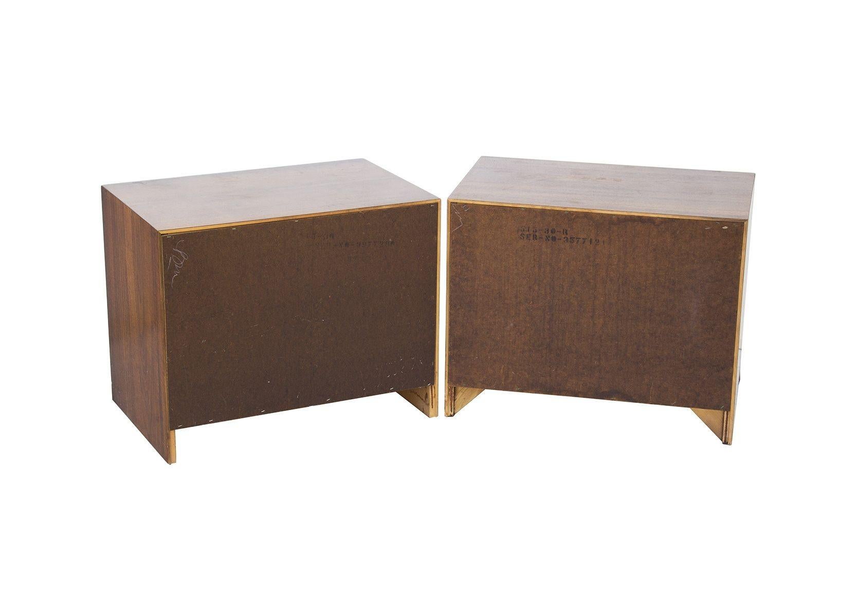 Mid-Century Walnut Nightstands by Lane, Pair For Sale 3